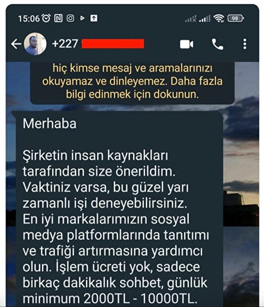 Yurt Dışı Kodlu Numara Dolandırıcılığı: WhatsApp Kullanıcıları Uyarıyor